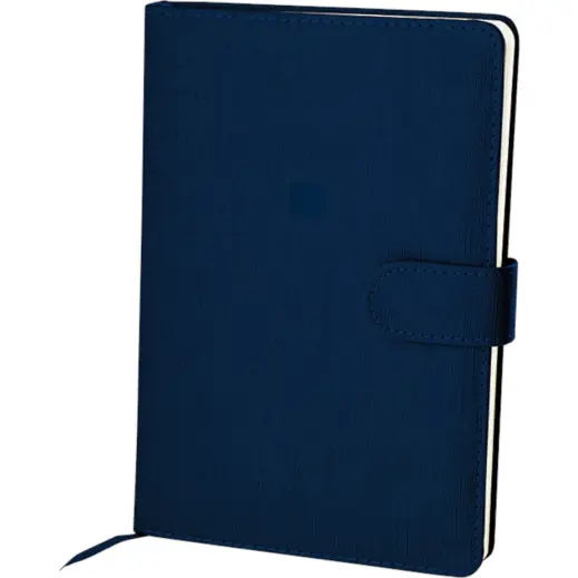 A5 Notebook With Magnetic Clip Cover Navy
